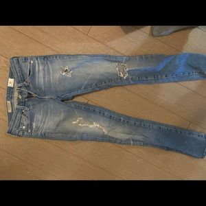 AG ripped jeans